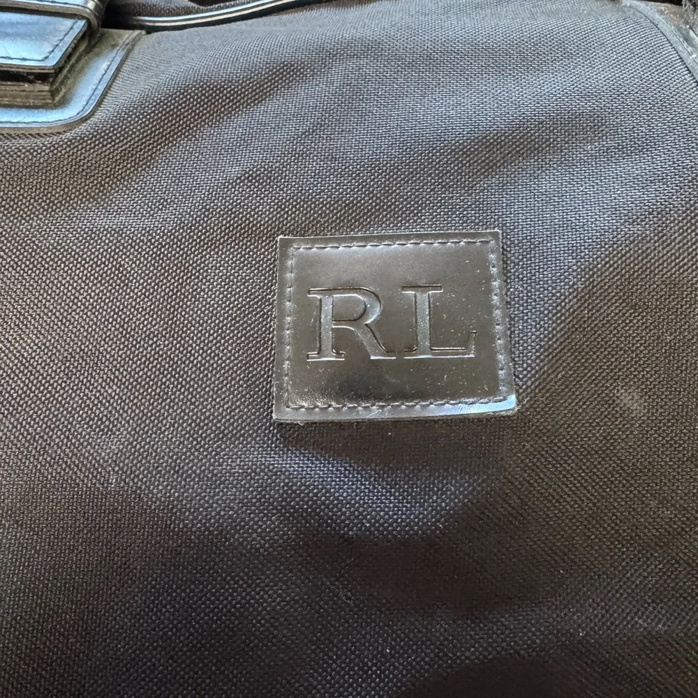 Ralph Lauren Polo Fragrences Black Unisex Duffel Bag Overnighter NICE